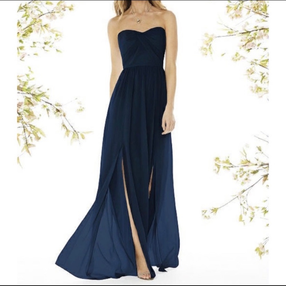 Social Bridesmaids Strapless Dress